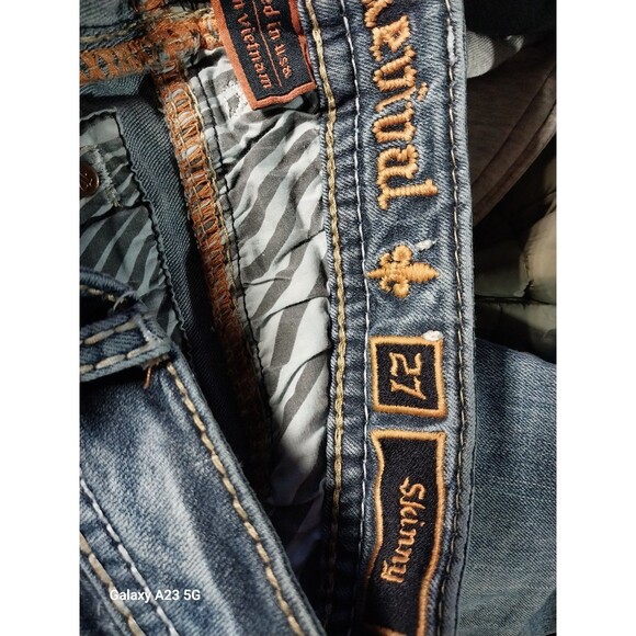 Rock Revival Abrienda Skinny Size 27 Distressed - Picture 8 of 10